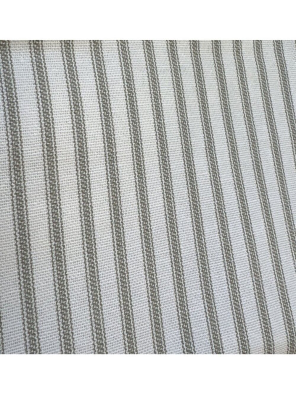 Striped Cotton Fabric 19" x 72" Green/White Sewing Crafting Projects